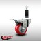 Service Caster 3'' SS Red Poly Swivel 1-1/8'' Expanding Stem Caster Total Lock Brake SCC-SSEXTTL20S314-PPUB-RED-118 - alternate 3